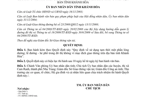 Quyết định 01/2011/QĐ-UBND  sử dụng tạm thời một phần lòng đường