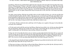 Chỉ thị 01/2011/CT-UBND triển khai thi hành Luật Phòng chống bạo lực gia đình Đắk Lắk