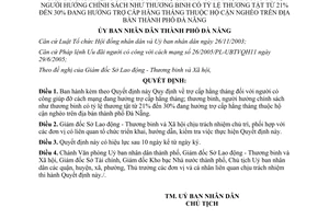 Quyết định 01/2011/QĐ-UBND trợ cấp hằng tháng đối với người có công