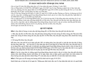 Quyết định 71/2011/QĐ-UBND số lượng mức phụ cấp hàng tháng phó thôn, bản