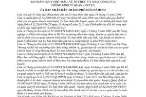 Quyết định 02/2011/QĐ-UBND Quy chế (mẫu) tổ chức và hoạt động