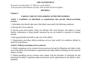 Decree No. 06/2011/ND-CP detailing and guiding a number of articles of the Law
