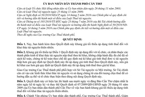 Quyết định 05/2011/QĐ-UBND bảng giá tối thiểu áp dụng tính thuế