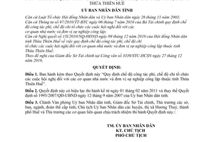 Quyết định 03/2011/QĐ-UBND chế độ công tác phí, chi tổ chức hội nghị