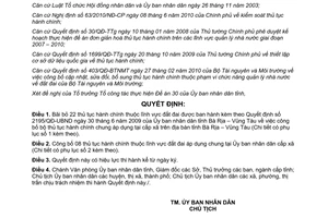 Quyết định 178/QĐ-UBND năm 2011 bãi bỏ và công bố thủ tục hành chính thuộc lĩnh