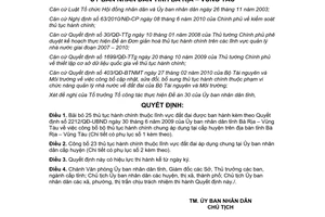 Quyết định 179/QĐ-UBND năm2011 công bố thủ tục hành chính đất đai Vũng Tàu