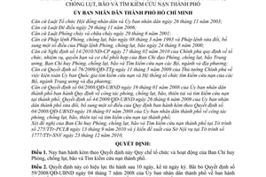 Quyết định 04/2011/QĐ-UBND Quy chế tổ chức và hoạt động Ban Chỉ huy