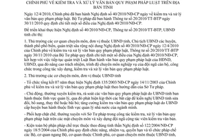 Chỉ thị 02/CT-UBND năm 2011 thi hành 40/2010/NĐ-CP kiểm tra xử lý văn bản pháp luật Kon Tum