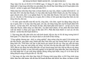 Chỉ thị 03/2011/CT-UBND tập trung triển khai giải pháp chủ yếu để thực hiện