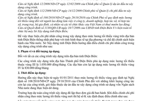 Hướng dẫn 52/HD-SXD điều chỉnh chi phí nhân công trong xây dựng