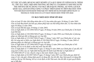 Quyết định 04/2011/QĐ-UBND sửa đổi bồi thường, hỗ trợ tái định cư khi nhà nước