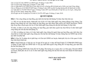 Quyết định 01/2011/QĐ-UBND chuyển giao công chứng hợp đồng