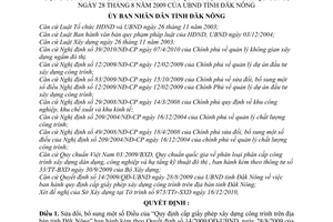 Quyết định 06/2011/QĐ-UBND sửa đổi cấp giấy phép xây dựng công trình