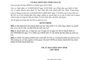 Quyết định số 02/2011/QĐ-UBND quyền hạn cơ cấu tổ chức của ban dân tộc Lào Cai