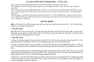 Quyết định 06/2011/QĐ-UBND phê duyệt Đề án Phổ cập giáo dục mầm non