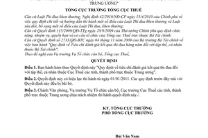 Quyết định 123/QĐ-TCT  tiêu chí đánh giá kết quả thi đua tập thể, cá nhân