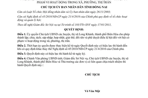 Quyết định 263/QĐ-UBND 2011 ủy quyền thành lập chia sáp nhập giải thể đổi tên Điều lệ hội Đồng Nai