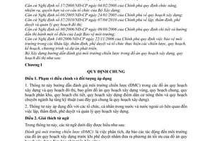 Thông tư 01/2011/TT-BXD hướng dẫn đánh giá môi trường chiến lược