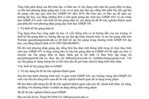 Công văn 28/BGDĐT-GDQP  bài giảng điện tử đề thi trắc nghiệm