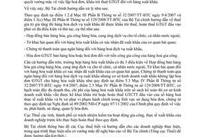 Công văn 130/BTC-TCT khấu trừ thuế giá trị gia tăng hàng xuất khẩu