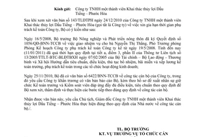 Công văn 146/BNN-TCCB trả lời văn bản 143/TLDTPH xin gia hạn thời gian phụ trách