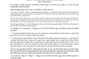 Công văn 395/CT-TT&HT hóa đơn và hạch toán chi phí hợp lý