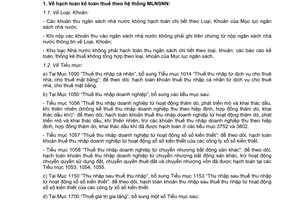 Công văn 193/TCT-KK hướng dẫn Mục lục ngân sách nhà nước