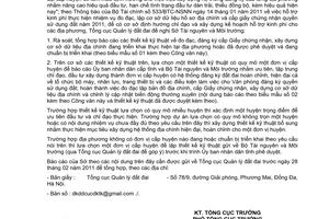 Công văn 106/TCQLĐĐ-CĐKTK hỗ trợ kinh phí xây dựng hệ thống đăng ký đất đai