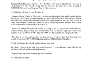 Công văn 427/TCT-CS thực hiện Thông tư 153/2010/TT-BTC
