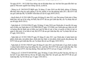 Công văn 670/BGTVT-VP sao y văn bản quản lý Nhà nước