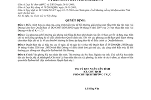 Quyết định 05/2011/QĐ-UBND điều chỉnh đơn giá nhà cửa, công trình kiến trúc