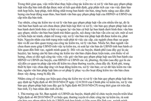 Chỉ thị 03/2011/CT-UBND tăng cường công tác kiểm tra văn bản quy phạm pháp luật