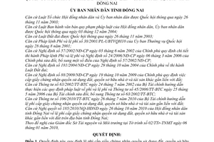 Quyết định 07/2011/QĐ-UBND lệ phí cấp giấy chứng nhận quyền sử dụng đất