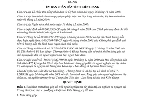 Quyết định 14/2011/QĐ-UBND đóng góp của người cai nghiện tỉnh Kiên Giang