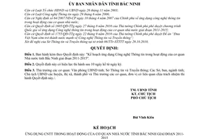 Quyết định 14/2011/QĐ-UBND phê duyệt Kế hoạch ứng dụng Công nghệ Thông tin