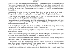 Thông báo 09/TB-BTTTT kết luận Thứ trưởng Nguyễn Thành Hưng