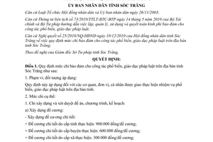 Quyết định 04/2011/QĐ-UBND chi bảo đảm cho công tác phổ biến giáo dục pháp luật