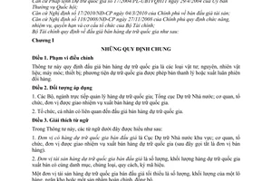 Thông tư 25/2011/TT-BTC  đấu giá bán hàng dự trữ quốc gia