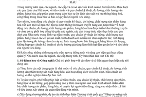 Chỉ thị 02/2011/CT-UBND tiêu chuẩn quy chuẩn kỹ thuật sản phẩm hàng hóa Cà Mau