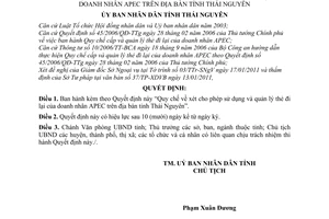 Quyết định 10/2011/QĐ-UBND Quy chế về xét cho phép sử dụng và quản lý thẻ đi lại