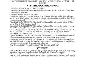 Quyết định 65/2011/QĐ-UBND tiêu chuẩn quy trình tuyển chọn những người hoạt động