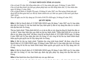 Quyết định 05/2011/QĐ-UBND đơn giản hóa thủ tục hành chính