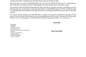 Công văn 101/SXD-KTTH quy đổi chi phí đầu tư xây dựng công trình mặt bằng giá