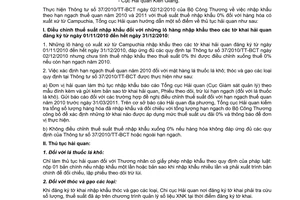 Công văn 744/TCHQ-GSQL thủ tục hải quan hàng hóa có xuất xứ từ Campucchia