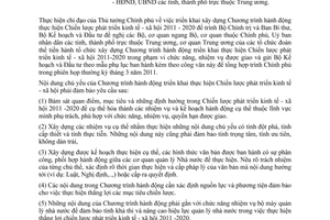 Công văn 1136/BKHĐT-CLPT Chiến lược phát triển kinh tế - xã hội 2011-20