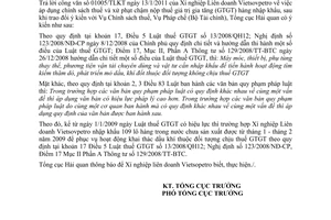 Công văn 854/TCHQ-TXNK thuế giá trị gia tăng hoạt động dầu khí