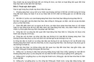 Quy chuẩn kỹ thuật Quốc gia QCVN 01:2011/BCT về an toàn trong khai thác than hầm lò do Bộ trưởng Bộ Công thương ban hành