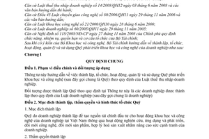 Thông tư 15/2011/TT-BTC Quỹ phát triển khoa học và công nghệ doanh nghiệp