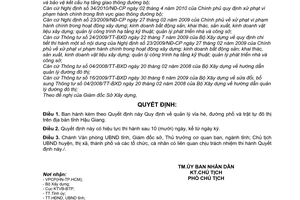 Quyết định 03/2011/QĐ-UBND quản lý vỉa hè, đường phố trật tự đô thị