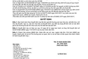 Quyết định 02/2011/QĐ-UBND  đơn giá bồi thường loại nhà cửa, vật kiến trúc